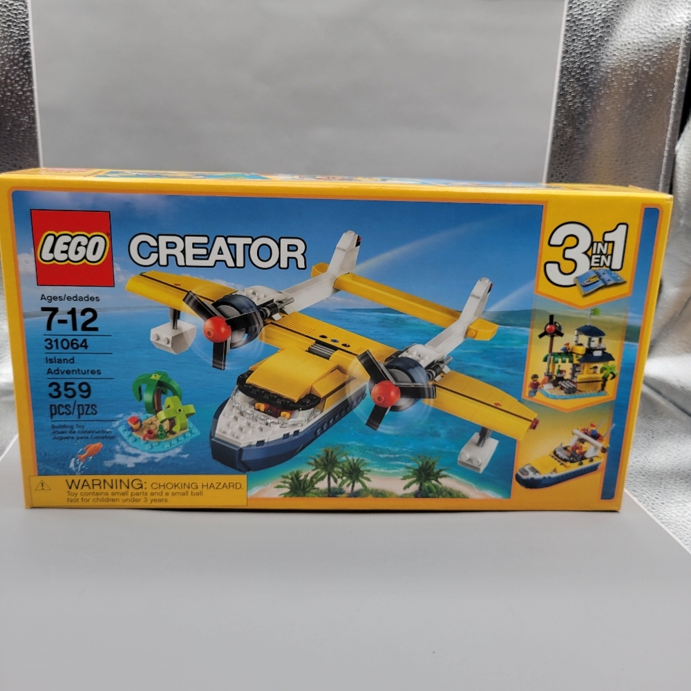 Lego 31064 2017 Creator Island Adventures 3-in-1 Sea Plane Boat Hut Retired